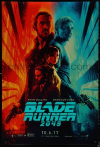 8p0779 BLADE RUNNER 2049 teaser DS 1sh 2017 great montage image with Harrison Ford & Ryan Gosling!