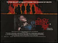 8p0639 DEADLY BLESSING British quad 1981 Craven, a gruesome secret protected for generations rises!