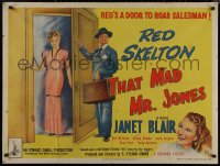 8p0654 FULLER BRUSH MAN British quad 1948 wacky salesman Red Skelton, Janet Blair, ultra rare!