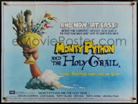 8p0667 MONTY PYTHON & THE HOLY GRAIL British quad 1975 Gilliam, it makes Ben Hur look like an epic!