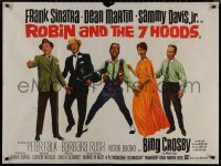8p0683 ROBIN & THE 7 HOODS British quad 1964 Frank Sinatra, Dean Martin, Sammy Davis, Bing Crosby, Rat Pack!