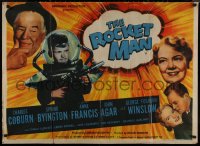 8p0684 ROCKET MAN British quad 1954 Foghorn Winslow in space suit, written by Lenny Bruce!
