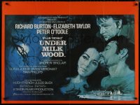 8p0695 UNDER MILK WOOD British quad 1973 Richard Burton, Elizabeth Taylor, O'Toole, Dylan Thomas!