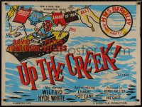 8p0696 UP THE CREEK British quad R1961 Peter Sellers comedy directed by Val Guest, wacky ship artwork!