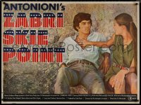 8p0699 ZABRISKIE POINT British quad 1970 Antonioni's bizarre movie about teen sex, different!
