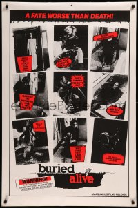 8p0797 BURIED ALIVE 1sh 1984 D'Amato's Buio Omega, virgin by day, nympho zombie by night, ultra rare