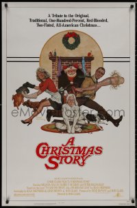 8p0808 CHRISTMAS STORY NSS style 1sh 1983 best classic Christmas movie, art by Robert Tanenbaum!
