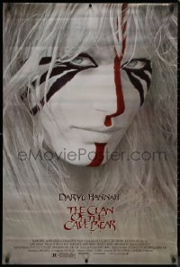 8p0810 CLAN OF THE CAVE BEAR 1sh 1986 fantastic close-up image of Daryl Hannah in tribal make up!