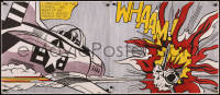 8p0195 ROY LICHTENSTEIN 25x59 English commercial poster 1960s-1980s art of jet fighters, Whaam!