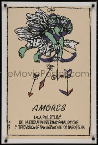 8p0154 AMORES Cuban 1994 Eduardo Munoz Bachs art of cupid shooting many arrows!