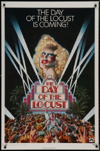 8p0832 DAY OF THE LOCUST teaser 1sh 1975 Schlesinger's version of West's novel, David Edward Byrd art