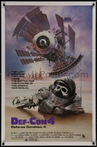 8p0837 DEF-CON 4 1sh 1984 Canadian sci-fi, really cool post-apocalyptic artwork by Rudy Obrero!