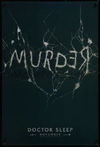 8p0841 DOCTOR SLEEP teaser DS 1sh 2019 Shining sequel, McGregor, Redrum/Murder in broken mirror!
