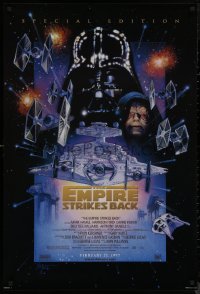 8p0855 EMPIRE STRIKES BACK style C advance 1sh R1997 they're back on the big screen!
