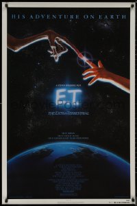 8p0849 E.T. THE EXTRA TERRESTRIAL 1sh 1983 Steven Spielberg, Alvin art, continuous release!