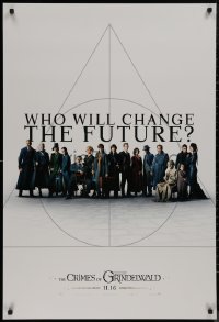 8p0862 FANTASTIC BEASTS: THE CRIMES OF GRINDELWALD int'l teaser DS 1sh 2018 who will change the future?