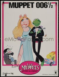 8p0374 MUPPETS GO HOLLYWOOD French 23x31 1980 Jim Henson, completely different James Bond parody!