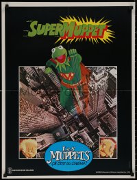 8p0371 MUPPETS GO HOLLYWOOD French 23x31 1980 Jim Henson, completely different Superman parody!