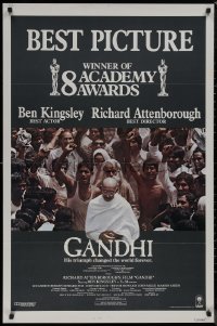 8p0884 GANDHI int'l 1sh 1982 Ben Kingsley as The Mahatma, directed by Richard Attenborough!