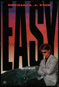 8p0914 HARD WAY teaser 1sh 1991 James Woods, Michael J. Fox as Nick Lang, Hollywood sign, easy!