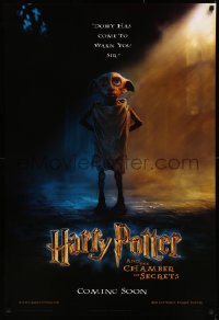 8p0917 HARRY POTTER & THE CHAMBER OF SECRETS int'l teaser DS 1sh 2002 Daniel Radcliffe, Dobby!
