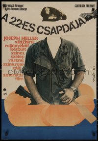 8p0401 CATCH 22 Hungarian 23x33 1972 directed by Mike Nichols, based on the novel by Joseph Heller!