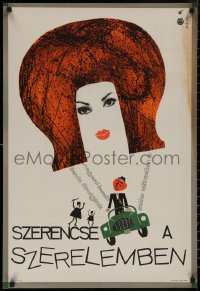 8p0405 HOW TO SUCCEED IN LOVE Hungarian 22x33 1964 Michel Boisrond's Comment Reussir en Amour!