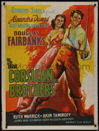 8p0361 CORSICAN BROTHERS Indian R1960s different art of Douglas Fairbanks Jr. & Warrick by Pinto!