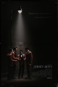 8p0971 JERSEY BOYS int'l advance DS 1sh 2014 biography of The Four Seasons directed by Clint Eastwood!