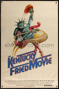 8p0993 KENTUCKY FRIED MOVIE 1sh 1977 John Landis directed comedy, wacky tennis shoe art!