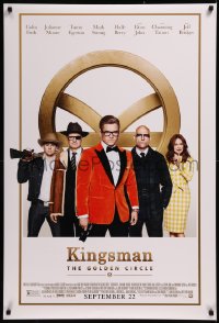 8p0996 KINGSMAN: THE GOLDEN CIRCLE style C advance DS 1sh 2017 Firth, Moore, Egerton, top cast image!