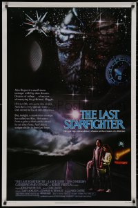 8p1002 LAST STARFIGHTER 1sh 1984 Lance Guest, great sci-fi art by Charles de Mar!