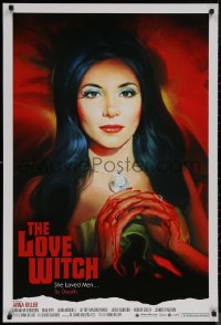 8p1027 LOVE WITCH 1sh 2017 Robinson in title role as Elaine, vintage-style art by Koelsch!
