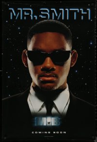 8p1049 MEN IN BLACK teaser DS 1sh 1997 cool super close-up of Mr. Will Smith in shades!