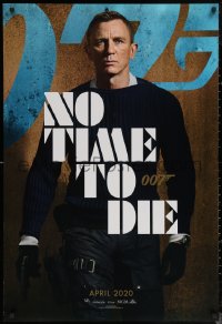 8p0550 NO TIME TO DIE teaser DS Thai 1sh 2020 image of Daniel Craig as James Bond 007 with gun!