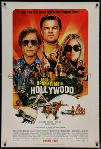8p1085 ONCE UPON A TIME IN HOLLYWOOD int'l advance DS 1sh 2019 Tarantino, montage art by Chorney!