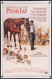 8p1101 PHAR LAP 1sh 1984 Tom Burlinson, Vlach art, Australian horse racing!