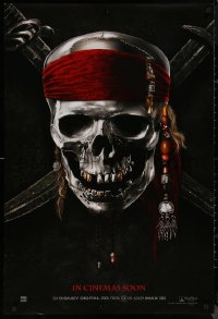 8p1106 PIRATES OF THE CARIBBEAN: ON STRANGER TIDES int'l teaser DS 1sh 2011 Depp as Jack!