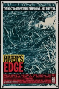 8p1151 RIVER'S EDGE 1sh 1986 Keanu Reeves, Glover, most controversial film you will see this year!
