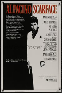 8p1170 SCARFACE 1sh 1983 Al Pacino as Tony Montana, Brian De Palma, Oliver Stone!