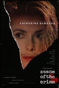 8p1171 SCENE OF THE CRIME 1sh 1986 Andre Techine, great close up of Catherine Deneuve!
