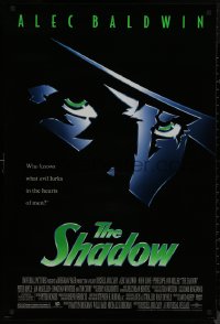 8p1179 SHADOW 1sh 1994 Alec Baldwin knows what evil lurks in the hearts of men!