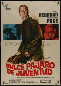 8p0357 SWEET BIRD OF YOUTH Spanish R1972 Paul Newman, Geraldine Page, from Tennessee Williams' play!