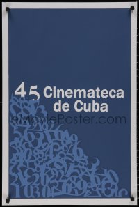 8p0151 45 ANIVERSARIO DE LA CINEMATECA DE CUBA 20x30 Cuban special poster 2004 blue numbers!