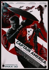 8p0257 CAPTAIN AMERICA: THE WINTER SOLDIER IMAX mini poster 2014 Evans, Johansson, Jackson!