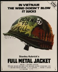 8p0289 FULL METAL JACKET 17x21 special poster 1987 Stanley Kubrick Vietnam War movie, different!