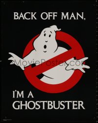 8p0290 GHOSTBUSTERS 22x28 special poster 1984 Ivan Reitman, back off man, I'm a Ghostbuster!