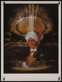 8p0293 JERRY GOLDSMITH 24x32 special poster 1990s art of the legendary composer by Bob Peak!