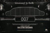 8p0302 LIVING DAYLIGHTS 12x18 special poster 1986 great image of classic Aston Martin car grill!