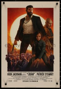 8p0261 LOGAN IMAX mini poster 2017 Jackman in the title role as Wolverine, claws out, top cast!